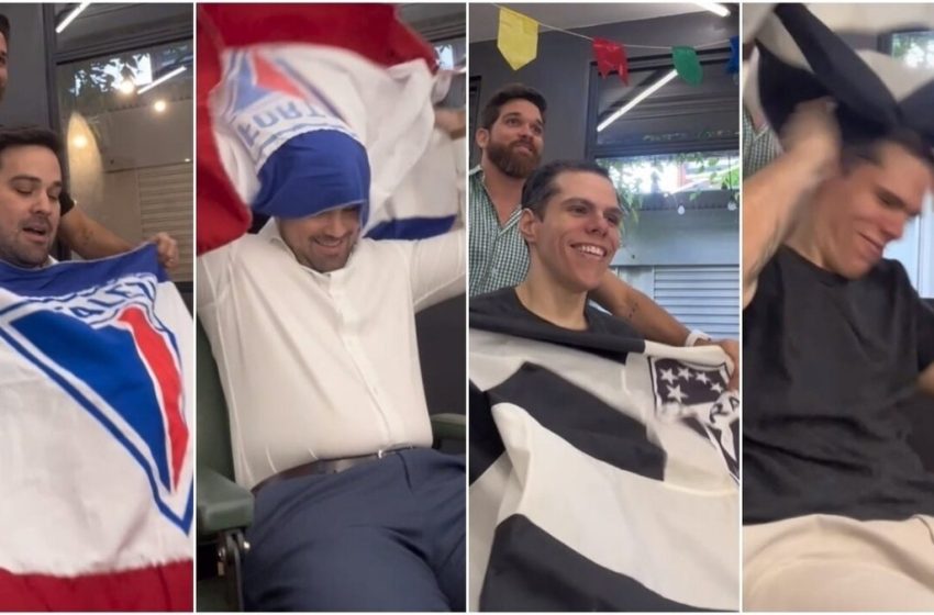  Barbeiro 'trolla' clientes com bandeira de clube rival e viraliza nas redes – G1